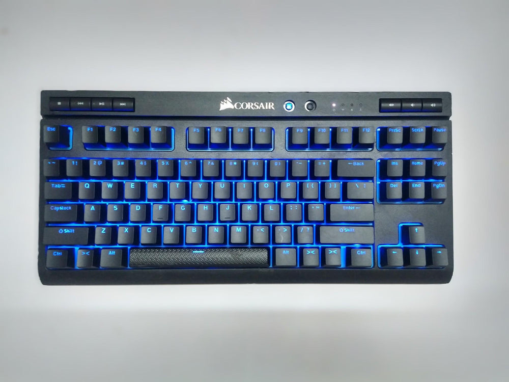 Corsair K63 Compact Mechanical Gaming Keyboard - Bluetooth Only - Backlit Blue LED - Linear & Quiet - Cherry MX Red
