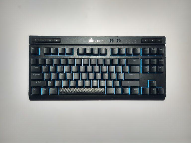 Corsair K63 Compact Mechanical Gaming Keyboard - Bluetooth Only - Backlit Blue LED - Linear & Quiet - Cherry MX Red