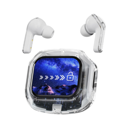 Air Max LCD Display Transparent Earbuds