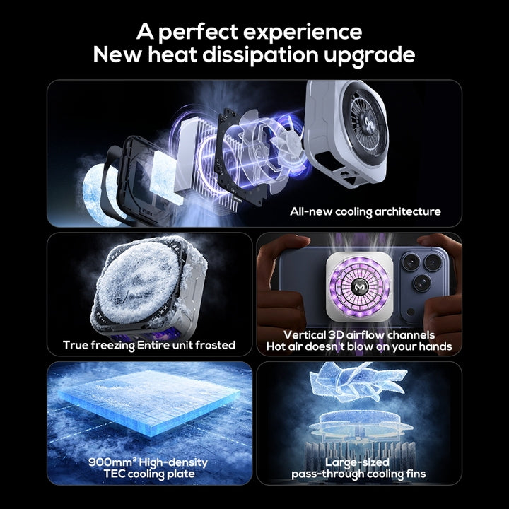 MEMO CX21 High Power 18W Magnetic Phone Cooler with Back Clip Semiconductor Ice Cooling Radiator for Mobile Gaming
