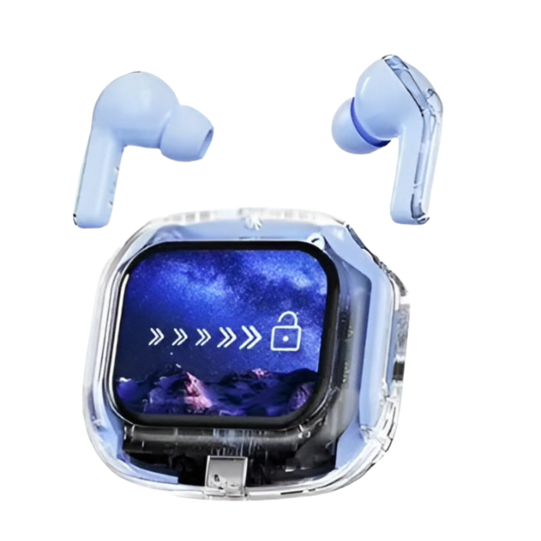 Air Max LCD Display Transparent Earbuds