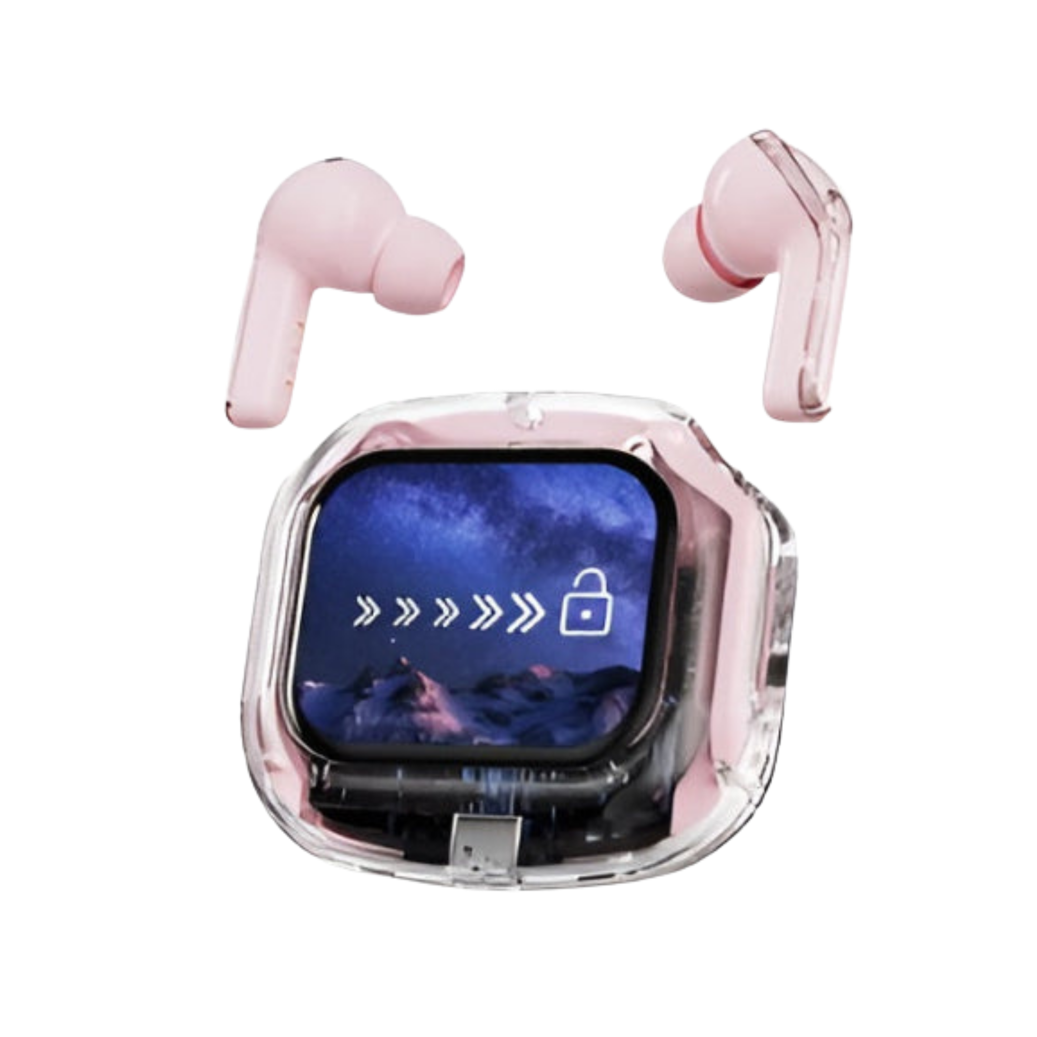 Air Max LCD Display Transparent Earbuds