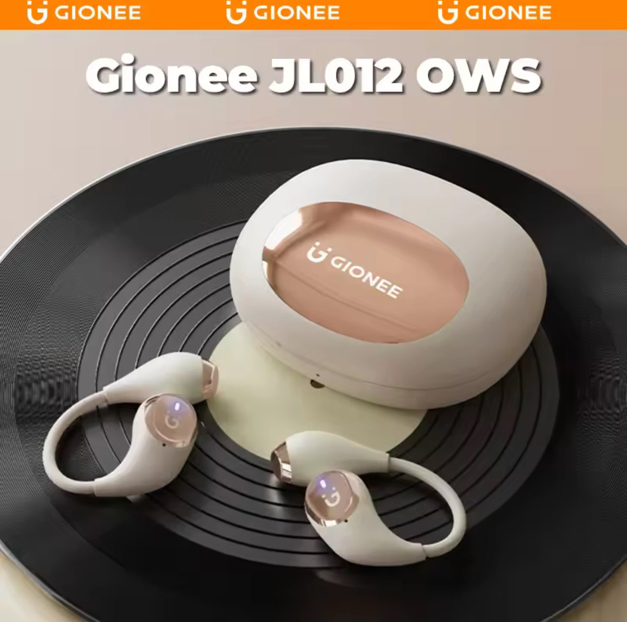 GIONEE JL012 OWS Open Ear Wireless Earbuds - Soft Comfortable Bluetooth