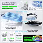 PIVA B3 25W Gaming Mobile Cooling Fan Colorful Led Light Semiconductor Mobile Phone Cooler Magnetic and Rotatable Clip for PUBG