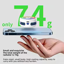 PIVA B3 25W Gaming Mobile Cooling Fan Colorful Led Light Semiconductor Mobile Phone Cooler Magnetic and Rotatable Clip for PUBG