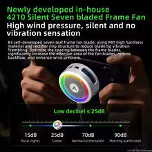 PIVA B3 25W Gaming Mobile Cooling Fan Colorful Led Light Semiconductor Mobile Phone Cooler Magnetic and Rotatable Clip for PUBG