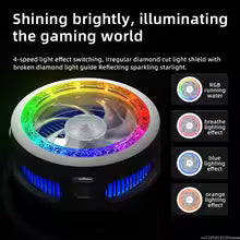 PIVA B3 25W Gaming Mobile Cooling Fan Colorful Led Light Semiconductor Mobile Phone Cooler Magnetic and Rotatable Clip for PUBG