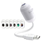 USB Galaxy Star Projector Night Light – Mini Starry Sky LED Lamp with Touch Control