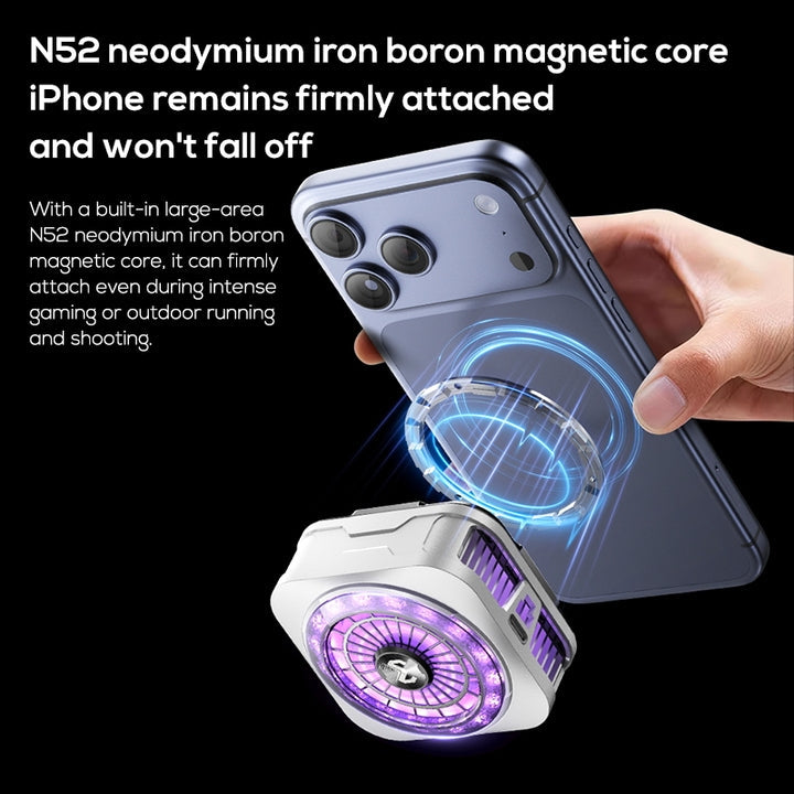 MEMO CX21 High Power 18W Magnetic Phone Cooler with Back Clip Semiconductor Ice Cooling Radiator for Mobile Gaming