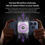 MEMO CX21 High Power 18W Magnetic Phone Cooler with Back Clip Semiconductor Ice Cooling Radiator for Mobile Gaming