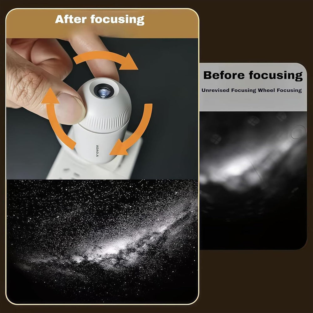 USB Galaxy Star Projector Night Light – Mini Starry Sky LED Lamp with Touch Control