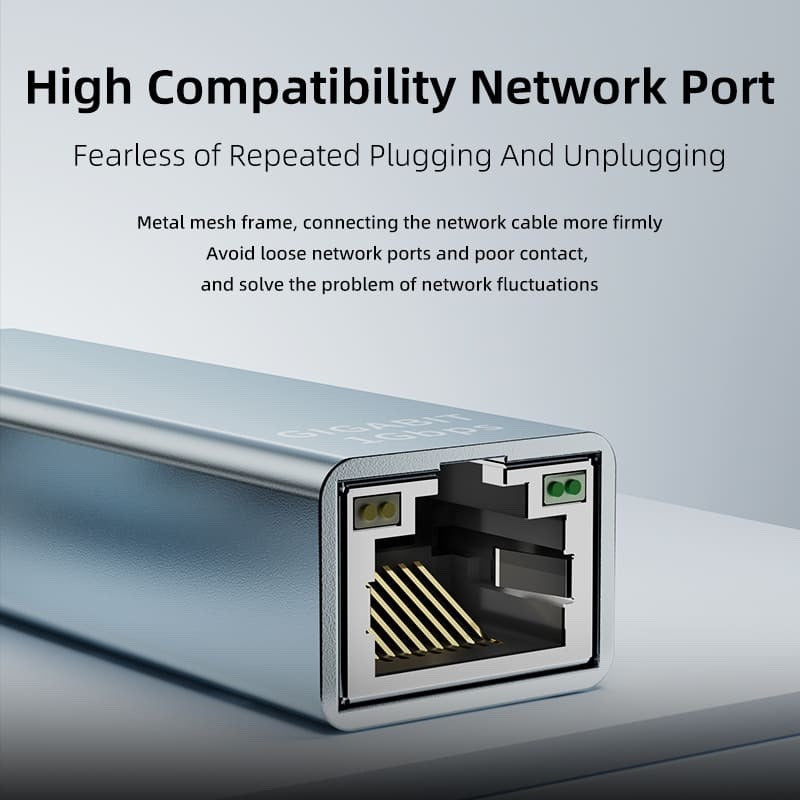 PIVA USB-C To Giga Ethernet Adapter | USB Type C Adapter