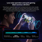 MEMO CX26 Ultra 30W Magnetic Semiconductor Radiator High Powder Phone Cooler with Temperature Display for PUBG Mobile Gamer