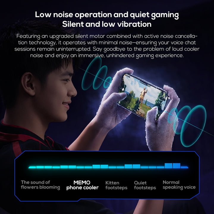 MEMO CX26 Ultra 30W Magnetic Semiconductor Radiator High Powder Phone Cooler with Temperature Display for PUBG Mobile Gamer